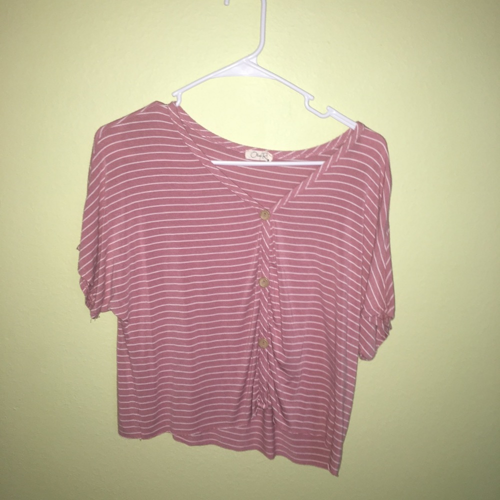 Stripped Pink Top